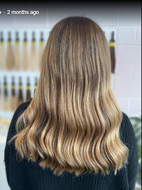 Platinum blonde curls